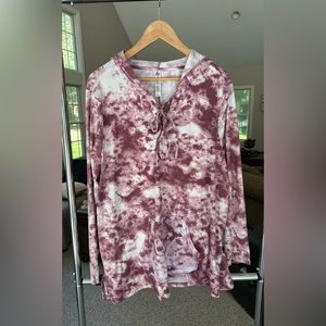 Hooded jersey with long sleeves size 2x